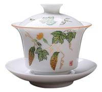 ZGHQHCDRH tazze da caffè, Tazza da caffè, tazza da tè, 150 ml cinese Gaiwan Kung Fu set da tè set da tè in ceramica da viaggio tazza zuppiera cerimonia del tè