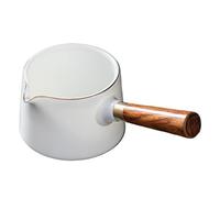 ZGHQHCDRH tazze da caffè, Tazza da caffè, Tazza da tè, Tazza in porcellana da 260 ml con manico laterale in legno Tazza da tè Cha Hai Kung Fu Cerimonia del tè