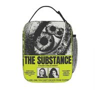 ZGHQHCDRH The Substance Movie Horror Style Borse per Il Pranzo Isolate termicamente Contenitore per Sacchetti per Alimenti Portatili Contenitori per Il Pranzo Uomo Donna Thermo Cooler Lunch Boxes