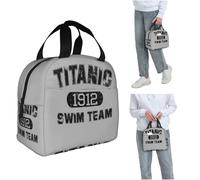 ZGHQHCDRH Titanic 1912 Swim Team Pranzo Isolato Borsa per Le Donne Ufficio Dispositivo di Raffreddamento Termico Scatola di Alimenti Tote Portatile Lunch Box Contenitore