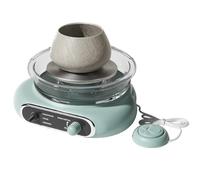 ZGHQHCDRH tornio da vasaio, Macchina for Modellare la Ceramica con Controllo della velocità Regolabile e Pedali di Pausa, Strumenti for l'argilla, Esercizi for concentrazione dei Bambini(Green)