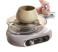 ZGHQHCDRH tornio da vasaio, Strumento for Modellare Argilla e Ceramica con Regolazione della velocità/Ceramica Fai da Te/Natale(Gray)