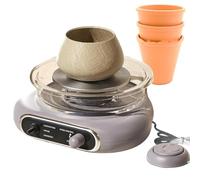 ZGHQHCDRH tornio da vasaio, Tornio da vasaio Girevole for Bambini e Adulti - Strumenti artistici for Modellare Realizzare ceramiche Regolazione Continua della velocità(Gray)