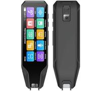 ZGHQHCDRH Traduttore, Penna for traduzione vocale Multifunzione for traduttore linguistico 134 for Offline for Dizionario Intelligente Bianca(Black)