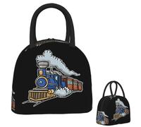 ZGHQHCDRH Train Railroad Sacchetto Isolato per Il Pranzo per Le Donne per I Bambini Scatole Portatili per Alimenti Termico Lunch Box Tote