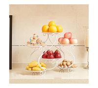 ZGHQHCDRH vassoio di frutta, Soggiorno Creativo Piatto di frutta for la casa Tavolino Piatto di caramelle Piatto europeo multistrato Piatti for ciotola di frutta in stile nordico