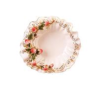 ZGHQHCDRH vassoio di frutta, Vassoio for composte di snack, decorazione con bordi di fragole, vassoio for ciotole di frutta con ornamenti decorativi natalizi for il Ringraziamento