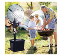 ZGHQHCDRH Ventilatore da pavimento, Ventilatore nebulizzante oscillante, ventilatore industriale a piedistallo con Mister, ventilatori da terra oscillanti a 90°(71cm/28in)