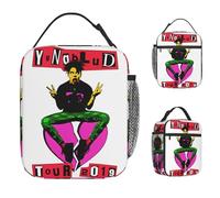 ZGHQHCDRH Yungblud Idols The World Tour 2025 Lunch Bag Fun Lunch Box per Bambini da Viaggio Borsa Termica Portatile con Cerniera Borse Termiche Personalizzate per Il Pranzo
