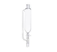 ZGHSWM Imbuto di separazione cilindrico Costante in Vetro per Laboratorio, 1 pezzo, da 25 ml a 1000 ml, Imbuto contagocce a pressione Costante con pistone in Vetro(500 ml 29 x 29)