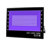 ZGJIAJU 30W 60W 100W UV LED Proiettore 395nm Luce Ultravioletta AC85-265V Impermeabile LED Black Light Halloween Party Stage Faretti Super Luminoso(100W)
