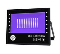 ZGJIAJU 30W 60W 100W UV LED Proiettore 395nm Luce Ultravioletta AC85-265V Impermeabile LED Black Light Halloween Party Stage Faretti Super Luminoso(60W)