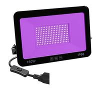 ZGJIAJU 50W 100W UV Flood Light AC Proiettore For Esterni 395nm Lampada Da Palco Fluorescente Ultravioletta Party Blacklight Fluorescente Murales Super Luminoso(150W)