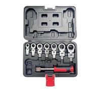 ZGJIAJU Chiave A Cricchetto Con Testa A Scuotimento, Set Di Combinazione Intercambiabile, Girevole A 180°, Chiave Dinamometrica Flessibile Rimovibile(8pcs set)