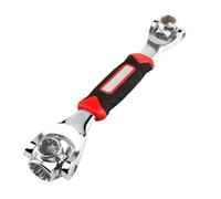 ZGJIAJU Chiave Multiuso 52 In 1 Da 8 A 19 Mm, Utensili, Bussola, Bulloni Scanalati Universali, Rotazione Del Manicotto, Utensili Manuali, 1 Chiave Tiger A 360°(8-19mm non Magnetic)