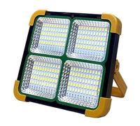 ZGJIAJU Lanterna Da Campeggio Luce Di Inondazione Solare Lanterna Ricaricabile Faretto Da Esterno A LED Impermeabile Pannello Solare Lampada Da Campeggio Di Emergenza 500W Super Luminoso(200W)