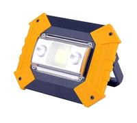 ZGJIAJU Luce Di Inondazione A LED 10W Faro Da Lavoro LED COB Proiettore A Chip Faretto Illuminazione Di Ricerca For Esterni Spia Ricaricabile USB Super Luminoso(With out battery)