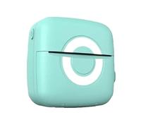 ZGJIAJU Mini Stampante Portatile Etichetta Adesiva Etichettatrice Fotografica Termica Stampatrice Colori Autoadesivi Carte Trasparenti Stampa Trasparente(Blue)