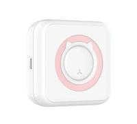 ZGJIAJU Mini Stampante Termica Portatile In Modalità Wireless BT 203 Dpi Etichetta Fotografica Memo Stampa Di Domande Errate Con Cavo USB Portatile Stampa Trasparente(Pink)