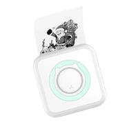 ZGJIAJU Mini Stampante Termica Portatile In Modalità Wireless BT 203 Dpi Etichetta Fotografica Memo Stampa Di Domande Errate Con Cavo USB Portatile Stampa Trasparente(Blue)