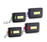 ZGJIAJU Mini Torcia Portachiavi LED Light Pocket Multi-funzione COB Proiettore Carica USB Impermeabile Piccolo Cavatappi Leggero Super Luminoso(4PC)