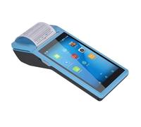 ZGJIAJU PDA Terminale POS Stampante For Ricevute Palmare Bluetooth WiFi 3G Raccoglitore Dati Portatile Tutto In Uno Stampa Trasparente(Blue)