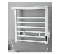 ZGJIAJU Portasciugamani Elettrico Temperatura Costante Display Digitale Riscaldato da Bagno Scaldasalviette Accessori Radiatore Riscaldamento Efficiente(White - Right Line)