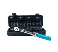 ZGJIAJU Set di chiavi dinamometriche industriali ad alta precisione da 17 pezzi, 1/4 DR 2-20 Nm, kit di utensili for biciclette, chiave dinamometrica for riparazione bici