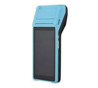 ZGJIAJU Stampante PDA Portatile Tutto In Uno Terminale POS Intelligente Stampanti Portatili Wireless Funzione Terminale Di Pagamento Intelligente BT WiFi Stampa Trasparente(Blue)
