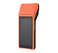ZGJIAJU Stampante PDA Portatile Tutto In Uno Terminale POS Intelligente Stampanti Portatili Wireless Funzione Terminale Di Pagamento Intelligente BT WiFi Stampa Trasparente(Orange)