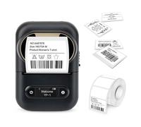 ZGJIAJU Stampante Termica E210 For Adesivi Stampanti For Adesivi For Mini Macchine For Etichette Bluetooth Wireless Portatili Stampa Trasparente(Black Printer)