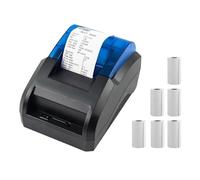 ZGJIAJU Stampante Termica Portatile Da Tavolo Da 58 Mm For Ricevute, Fatture, Mini Stampante For Codici A Barre POS Da 58 Mm, Wireless Bluetooth Stampa Trasparente