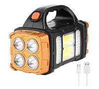 ZGJIAJU Super Bright Solar LED Flood Light USB Ricaricabile LED COB Luci Da Lavoro Faretto Di Emergenza Lanterna Da Campeggio Esterna Super Luminoso
