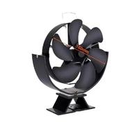 ZGJIAJU Ventilatore Bruciatori Legna Ventilatore For Stufa A 6 Pale Alimentato A Calore For Camino Rotante A 360° Bruciatore For Legna Eco-fan For Silenzioso Distribuzione Efficiente Del(Flat Type)