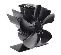 ZGJIAJU Ventilatore Bruciatori Legna Ventilatore For Stufa A Legna A 5 Pale For Bruciatore A Alimentato A Calore Distribuzione Efficiente Del Mini Caminetto Silenzioso For