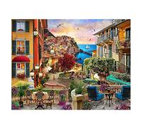 ZGmaxCL DIY Fai da Te 5D Diamond Painting Quadri Grandi Dimensioni La Vista Della Città Disegni con Diamantini Parete Artigianato per Decorazioni 80x60cm