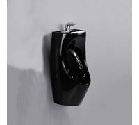 ZGNMK Orinatoio da Parete per Uomo con Lavandino Integrato, Orinatoio 2-in-1 in Ceramica per Risparmio Idrico, Soluzione Salvaspazio per Bagno, Garage e Uso Commerciale(Black)