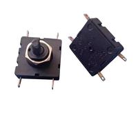 ZGPOSQKZSC 1pc Square 25 * 25 Black 3410 T125 Rotary switch 4 pin 4 gear (OFF-0N-ON-ON) cooker switch 10A250V