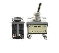 ZGPOSQKZSC 1pc T-21BS Toggle switch Swing switch High current 250V15A Toggle switch Four-pin two-speed on/off