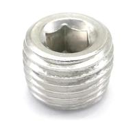 ZGPOSQKZSC 5PCS 1/4" NPT Male SS304 Stainless Steel End Internal Hex Head Socket Pipe Fitting