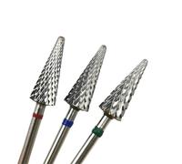 ZGPOSQKZSC Cone Shape Nail Drill Bit Carbide Milling Cutter for Manicure Rotary Burr Drill 1Pcs(F0513-F)