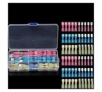 ZGPOSQKZSC Kit di terminali a crimpare elettrici isolati, gialli e blu, 100 pezzi/set connettori termorestringenti rapidi femmina/maschio