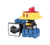 ZGPOSQKZSC LW30-25/32A 25A Silver Plate Load Circuit Breaker Single Hole Installation Opening 22mm Main Control Power