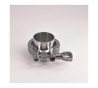 ZGPOSQKZSC Morsetto Tri da 2" x tubo da 45 mm 1-3/4" OD in acciaio inossidabile 2 pezzi ghiere di saldatura SS304 + 1 pezzo morsetto SS304 + 1 pezzo guarnizione