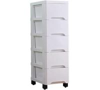 ZGSSOPTU Armadietto portaoggetti con cassetto, 25 cm, vuoto, con spazio stretto, per bagno e cucina, colore bianco, 3 strati