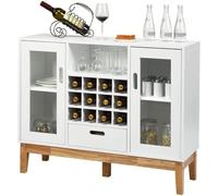 ZGSSOPTU Cremagliera portabottiglie in legno armadio multifunzione credenza domestica console buffet con cassetto bar cabinet/pavimento