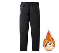 ZGSYH Pantaloni da Neve Unisex, Pantaloni da Neve Impermeabili Foderati in Pile Taglie Forti 2024, Pantaloni da Neve Casual da Sci, Pantaloni Sportivi Caldi per Uomo e Donna (Colore : Black2, Size :