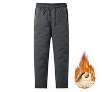 ZGSYH Pantaloni da Neve Unisex, Pantaloni da Neve Impermeabili Foderati in Pile Taglie Forti 2024, Pantaloni da Neve Casual da Sci, Pantaloni Sportivi Caldi per Uomo e Donna (Colore : Gray2, Size :