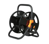 ZGUZMCMK Avvolgitubo da Giardino Carrello Portatubo Compatibile con Tubo Flessibile Portatile Supporto a Terra Struttura Triangolare Adatto per Esterni Cortile, Nero