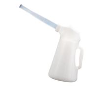 ZGUZMCMK Contenitore Dosatore per Olio con Beccuccio Flessibile, Graduata E Coperchio, Impugnatura Ergonomica, Facile da Riempire, Ideale per Officine di, 3 L